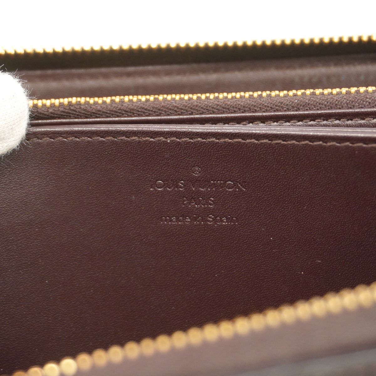 Louis Vuitton Wallet Vernis Zippy Amarante — view 5
