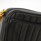 Chanel Shoulder Bag Mademoiselle Lambskin Black Gold — view 7