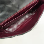 Chanel Shoulder Bag Maxi Quilted Leather Black Silver — view 4