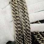 Chanel Shoulder Bag Maxi Quilted Leather Black Silver — view 7