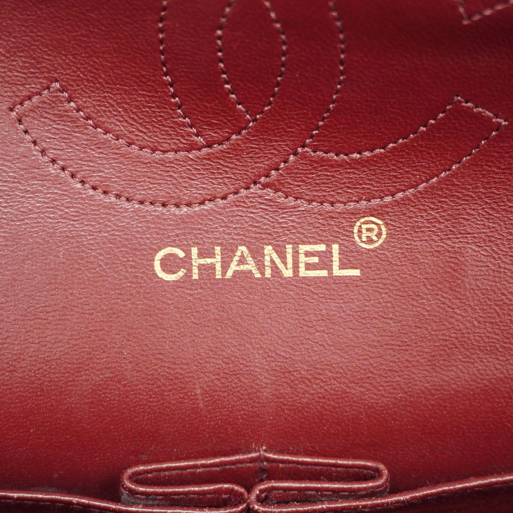 Chanel Shoulder Bag Quilted Lambskin Black Gold — view 5