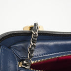 Chanel Shoulder Bag Gabrielle de Chanel Calfskin Navy Black Gold Silver — view 8