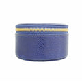 Chanel Case Caviar Leather Navy Gold Ring