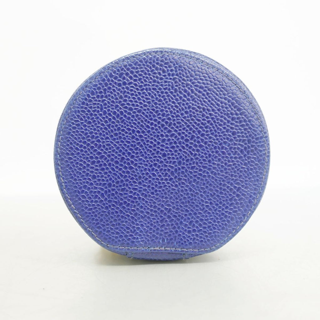 Chanel Case Caviar Leather Navy Gold Ring — view 3