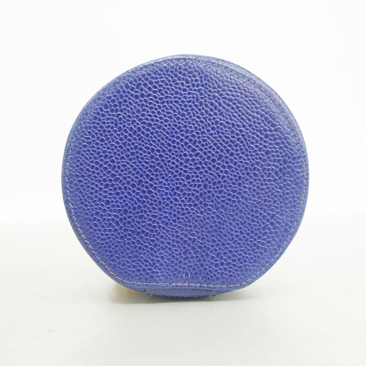 Chanel Case Caviar Leather Navy Gold Ring — view 3