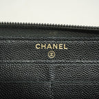 Chanel Wallet Caviar Leather Black Gold — view 4