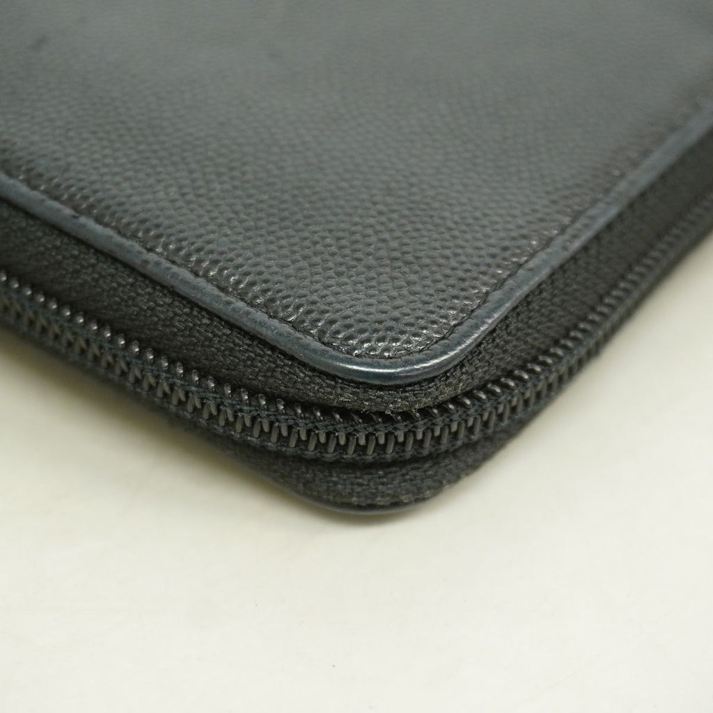 Chanel Wallet Caviar Leather Black Gold — view 6