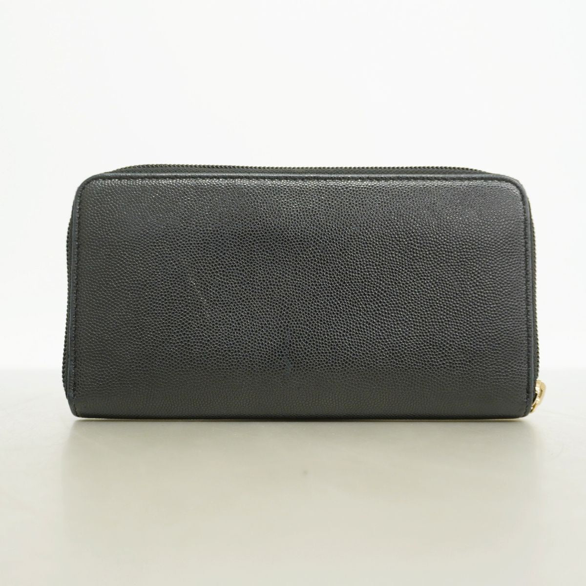 Chanel Wallet Caviar Leather Black Gold — view 8