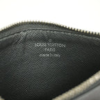 Louis Vuitton Monogram Eclipse Reverse Coin Card Holder Black Gray — view 4
