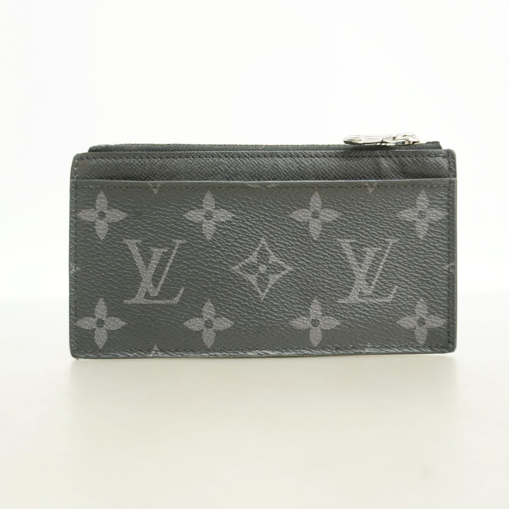 Louis Vuitton Monogram Eclipse Reverse Coin Card Holder Black Gray — view 8