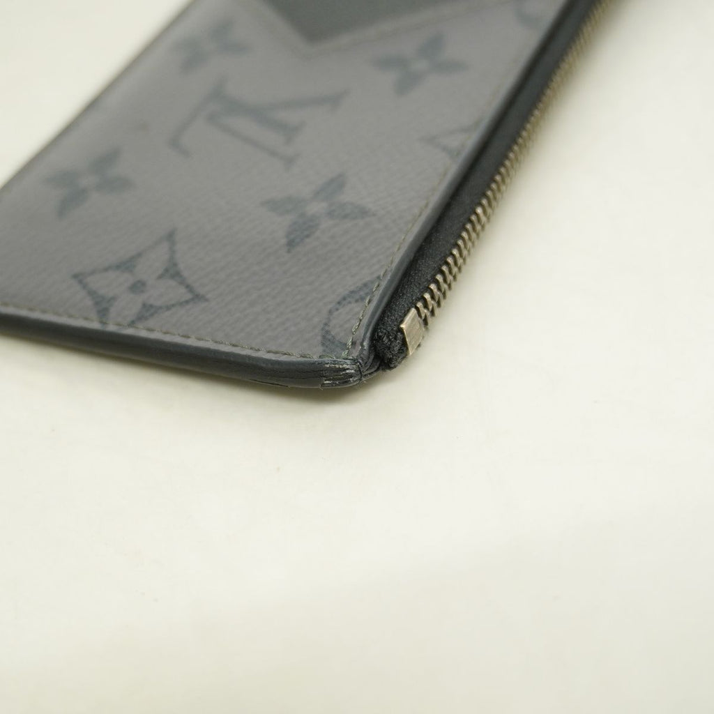 Louis Vuitton Monogram Eclipse Reverse Coin Card Holder Black Gray — view 6