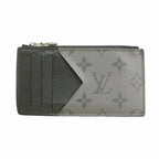 Louis Vuitton Monogram Eclipse Reverse Coin Card Holder Black Gray