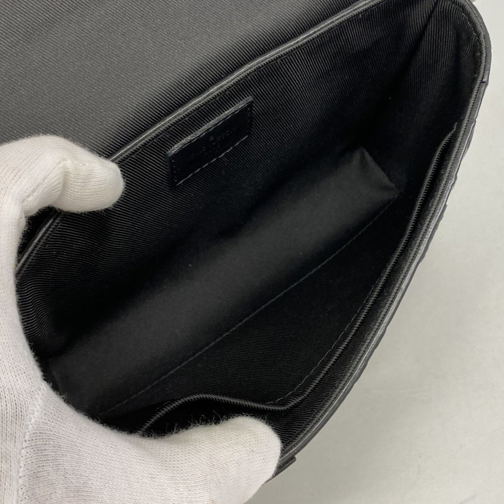 Louis Vuitton Belt Bag Monogram Seal Trunk Black — view 4