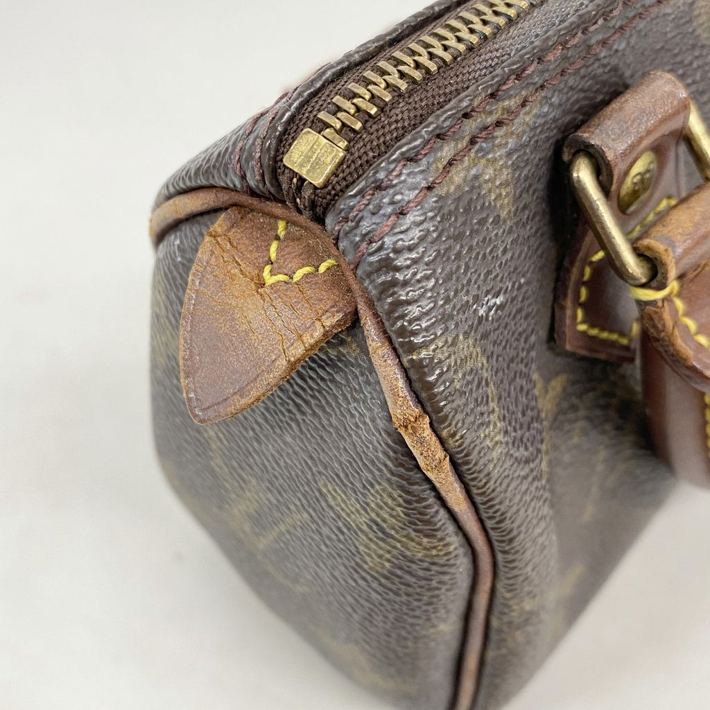 Louis Vuitton Handbag Monogram Mini Speedy Brown — view 7