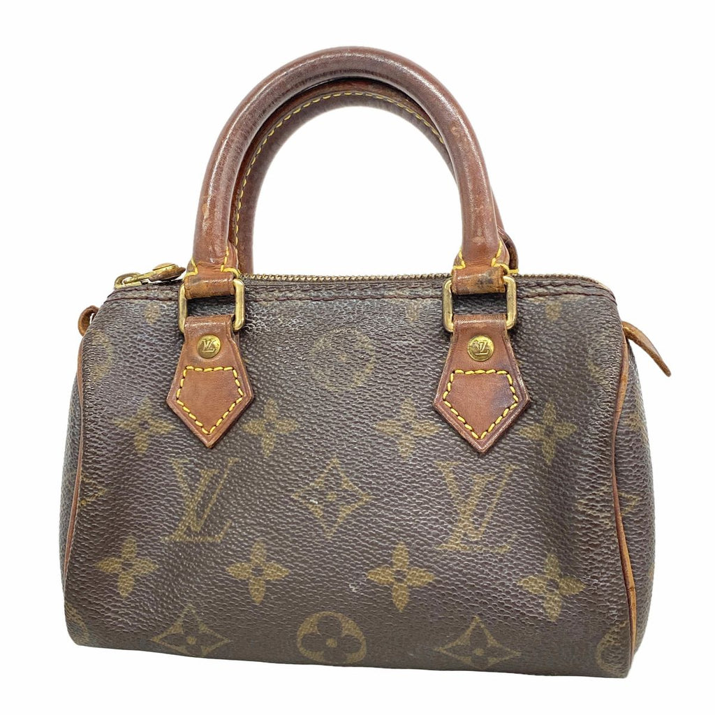Louis Vuitton Handbag Monogram Mini Speedy Brown