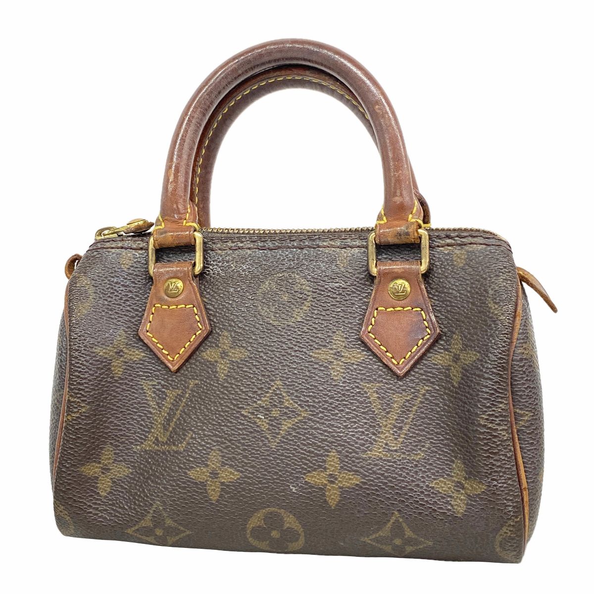Louis Vuitton Handbag Monogram Mini Speedy Brown