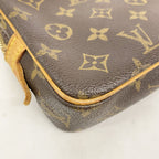 Louis Vuitton Shoulder Bag Monogram Pochette Marly Bandouliere Brown — view 6