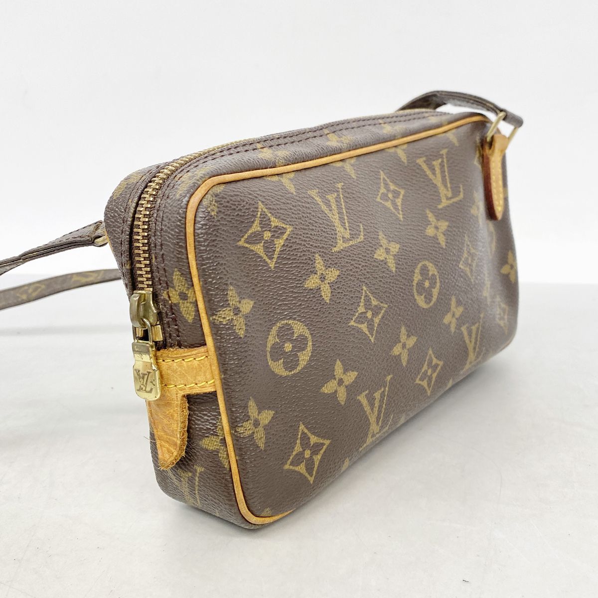 Louis Vuitton Shoulder Bag Monogram Pochette Marly Bandouliere Brown — view 2