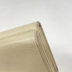 Dior Trifold Wallet Leather Beige Gold — view 6