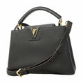 Louis Vuitton Handbag Taurillon Capucines BB Noir 2-Way Bag