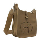 Hermes Shoulder Bag Evelyne 23 Taurillon Clemence Etoile Silver — view 2