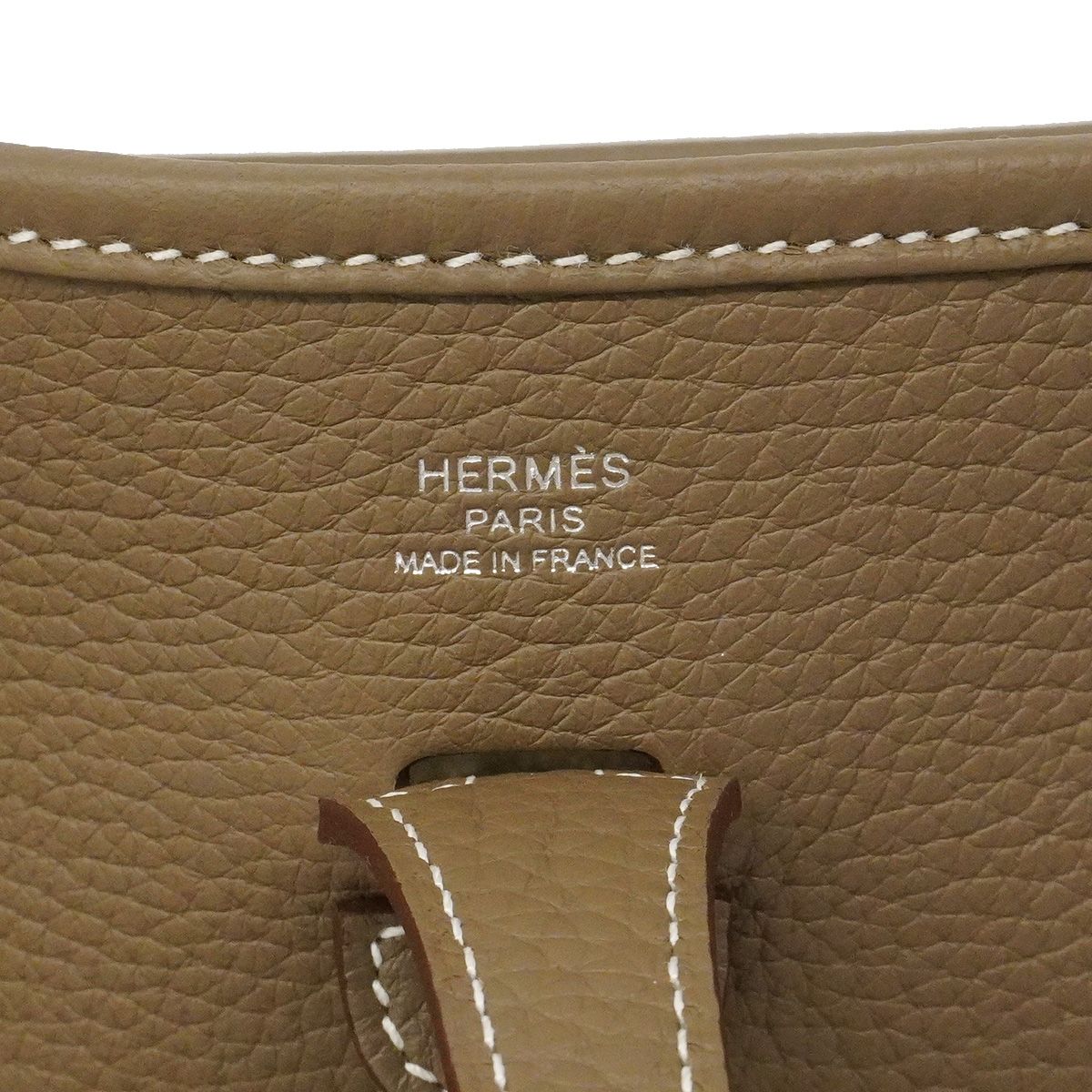 Hermes Shoulder Bag Evelyne 23 Taurillon Clemence Etoile Silver — view 5
