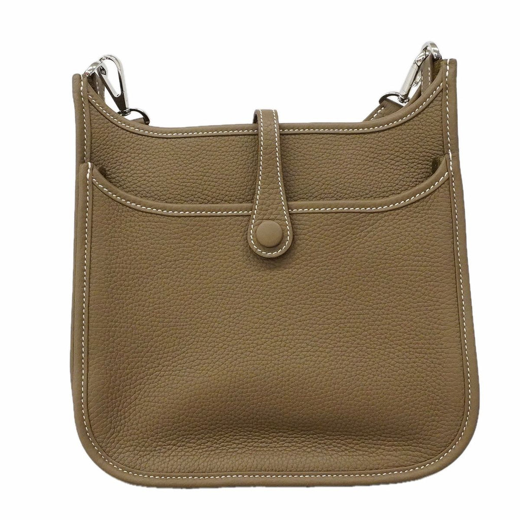 Hermes Shoulder Bag Evelyne 23 Taurillon Clemence Etoile Silver — view 7