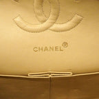 Chanel Shoulder Bag Quilted Lambskin Beige Gold — view 5