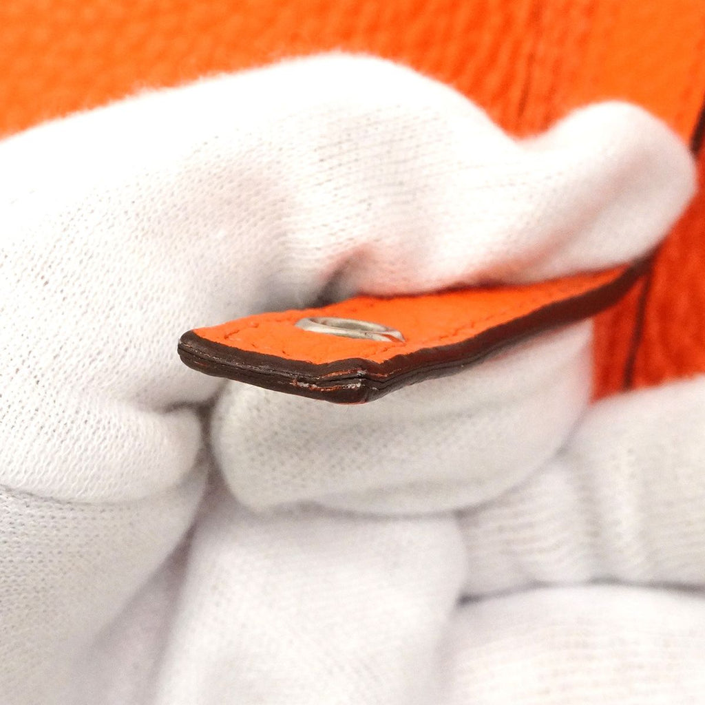 Hermes Handbag Picotin Lock MM Taurillon Clemence Capucines Silver — view 7