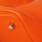 Hermes Handbag Picotin Lock MM Taurillon Clemence Capucines Silver — view 6