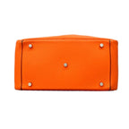 Hermes Handbag Lindy 30 Taurillon Clemence Orange Poppy Silver 2-Way Bag — view 3