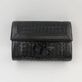 Bottega Veneta Intrecciato Knot Clutch Handbag Leather Black Gold Vintage