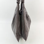 Loewe Anagram Knot Handle Shoulder Bag Leather Dark Brown Vintage — view 6