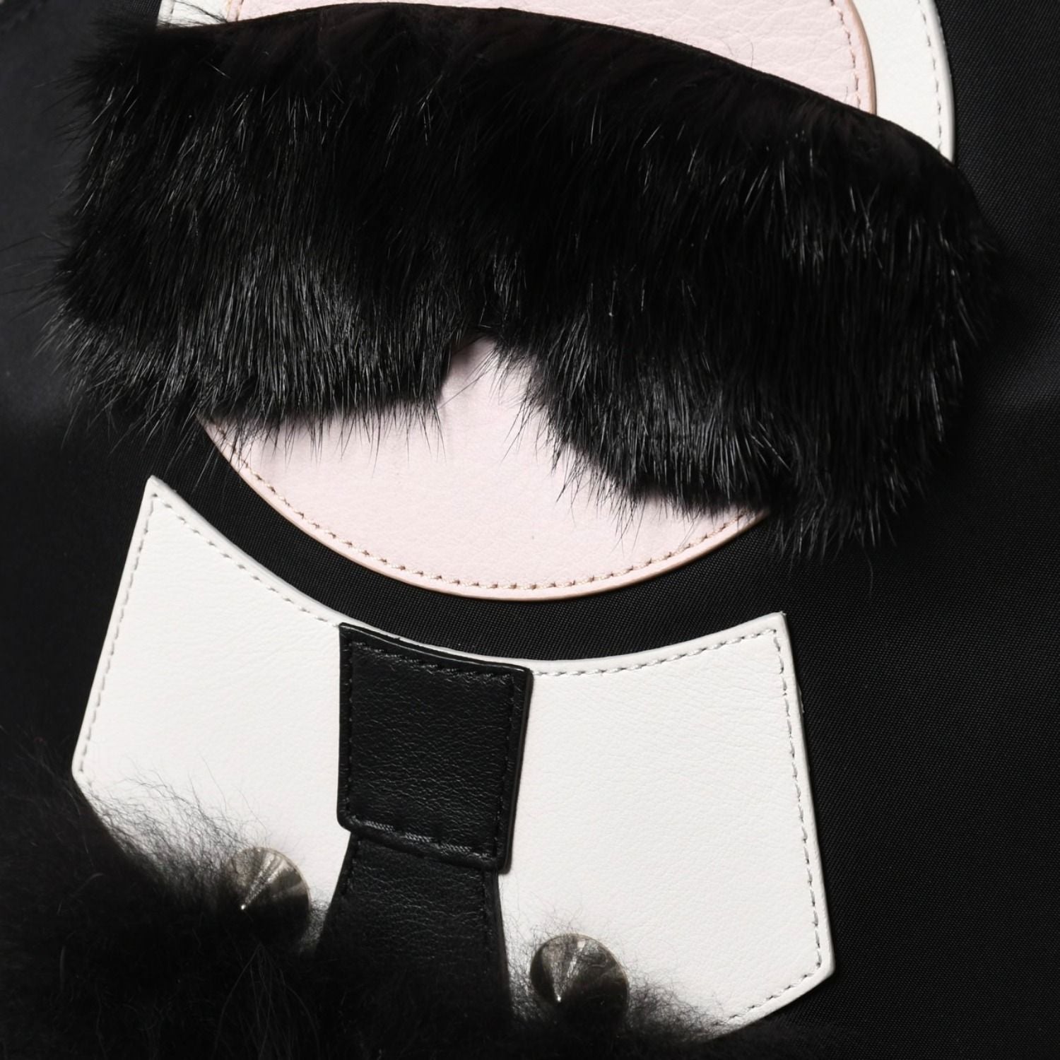 Fendi Karl Lagerfeld Carlito Backpack Nylon Black Monster — view 6