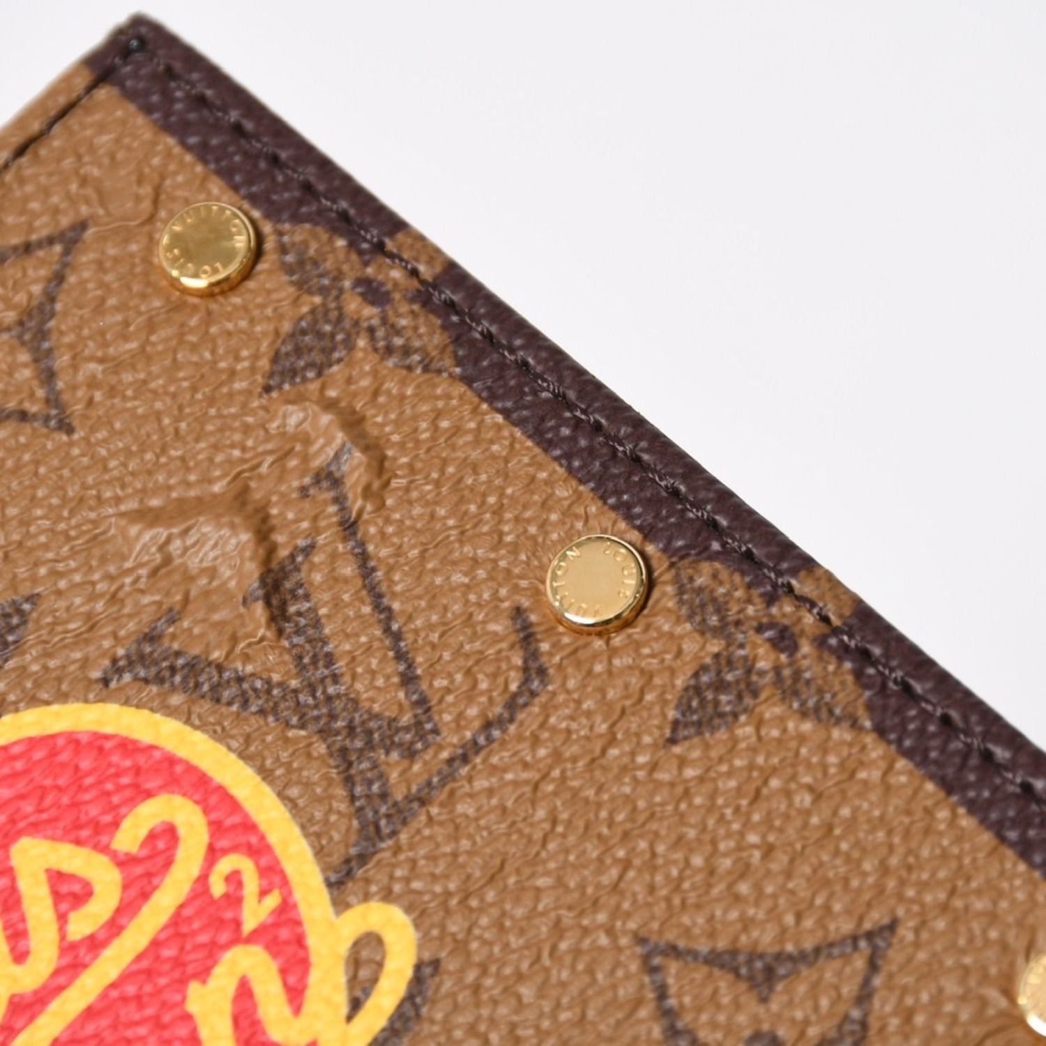 Louis Vuitton Card Box NIGO Tiger Monogram Canvas Brown Gold Limited Shoulder — view 7