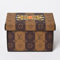 Louis Vuitton Card Box NIGO Tiger Monogram Canvas Brown Gold Limited Shoulder