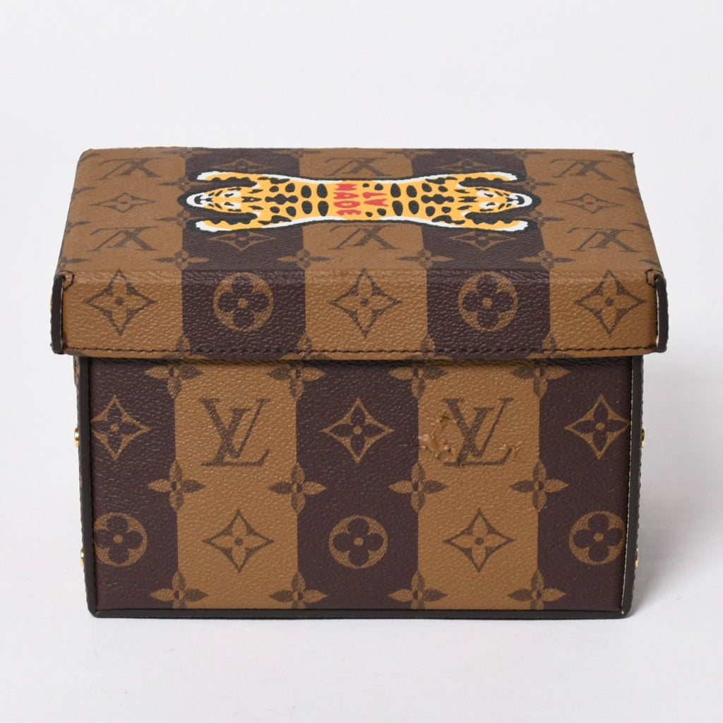 Louis Vuitton Card Box NIGO Tiger Monogram Canvas Brown Gold Limited Shoulder — view 2