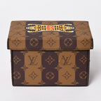 Louis Vuitton Card Box NIGO Tiger Monogram Canvas Brown Gold Limited Shoulder — view 2