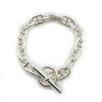 Hermes Chaine D'ancre TGM Bracelet Silver Chain