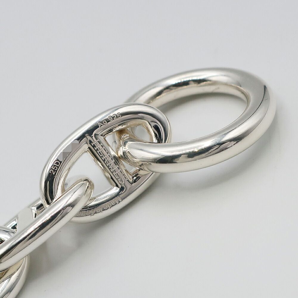 Hermes Chaine D'ancre TGM Bracelet Silver Chain — view 6
