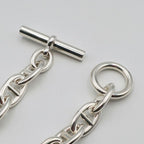 Hermes Chaine D'ancre TGM Bracelet Silver Chain — view 5