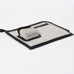 Hermes Cargo Pocket Zip Pouch Toile H Veau Black Ecru Silver — view 7