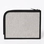 Hermes Cargo Pocket Zip Pouch Toile H Veau Black Ecru Silver — view 3