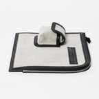 Hermes Cargo Pocket Zip Pouch Toile H Veau Black Ecru Silver — view 5