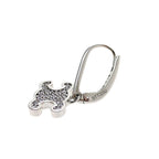 Celine Triomphe Rhinestone Earrings Rhodium Finish — view 5