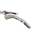 Celine Triomphe Rhinestone Earrings Rhodium Finish — view 8