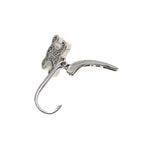 Celine Triomphe Rhinestone Earrings Rhodium Finish — view 7