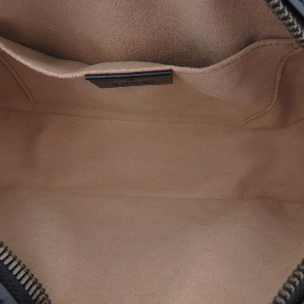 Gucci GG Marmont Shoulder Bag Black Leather — view 5