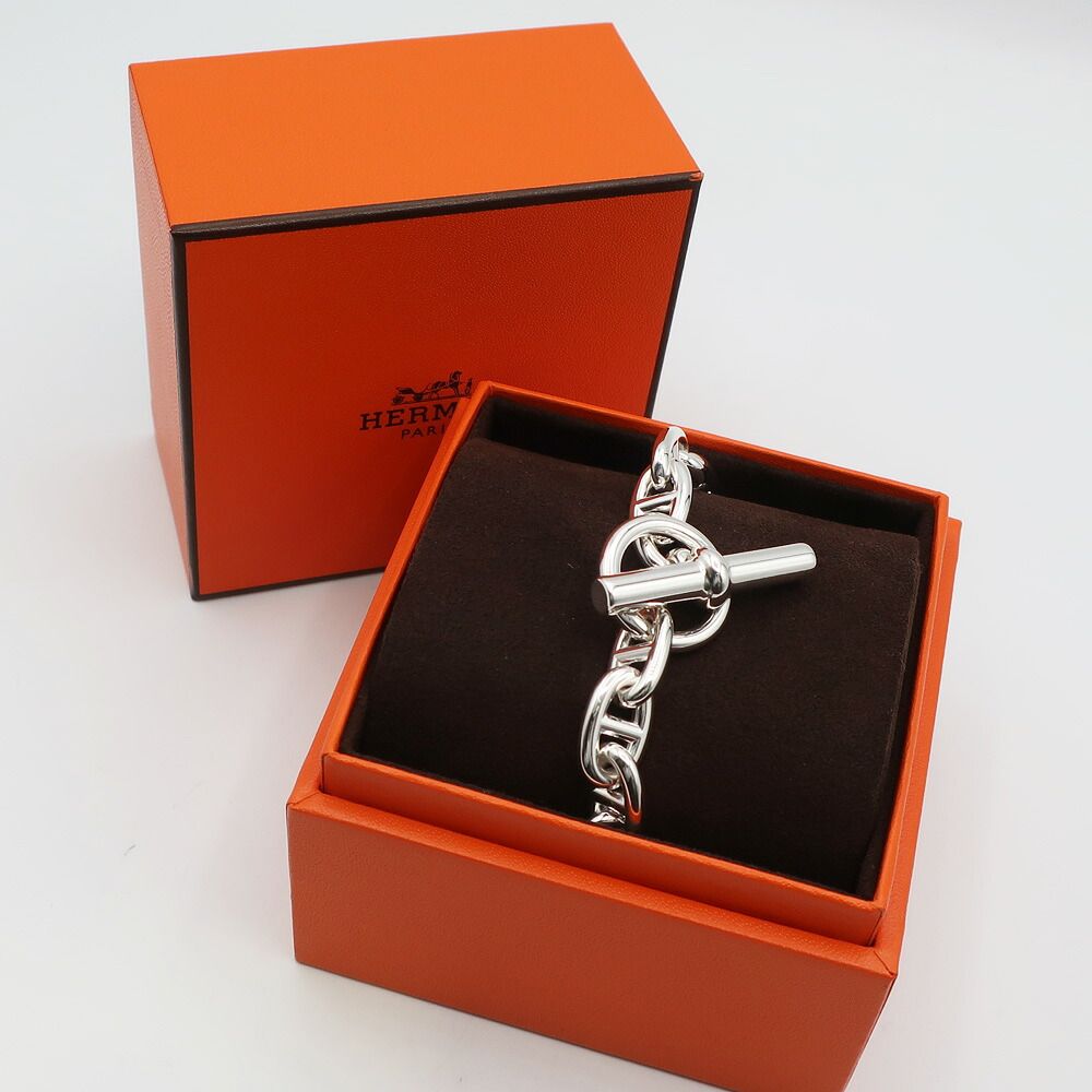 Hermes Chaine D'ancre MM Bracelet Silver Chain — view 7
