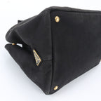 Prada Canapa 2-Way Handbag Crossbody Tote Shoulder Leather Black — view 6